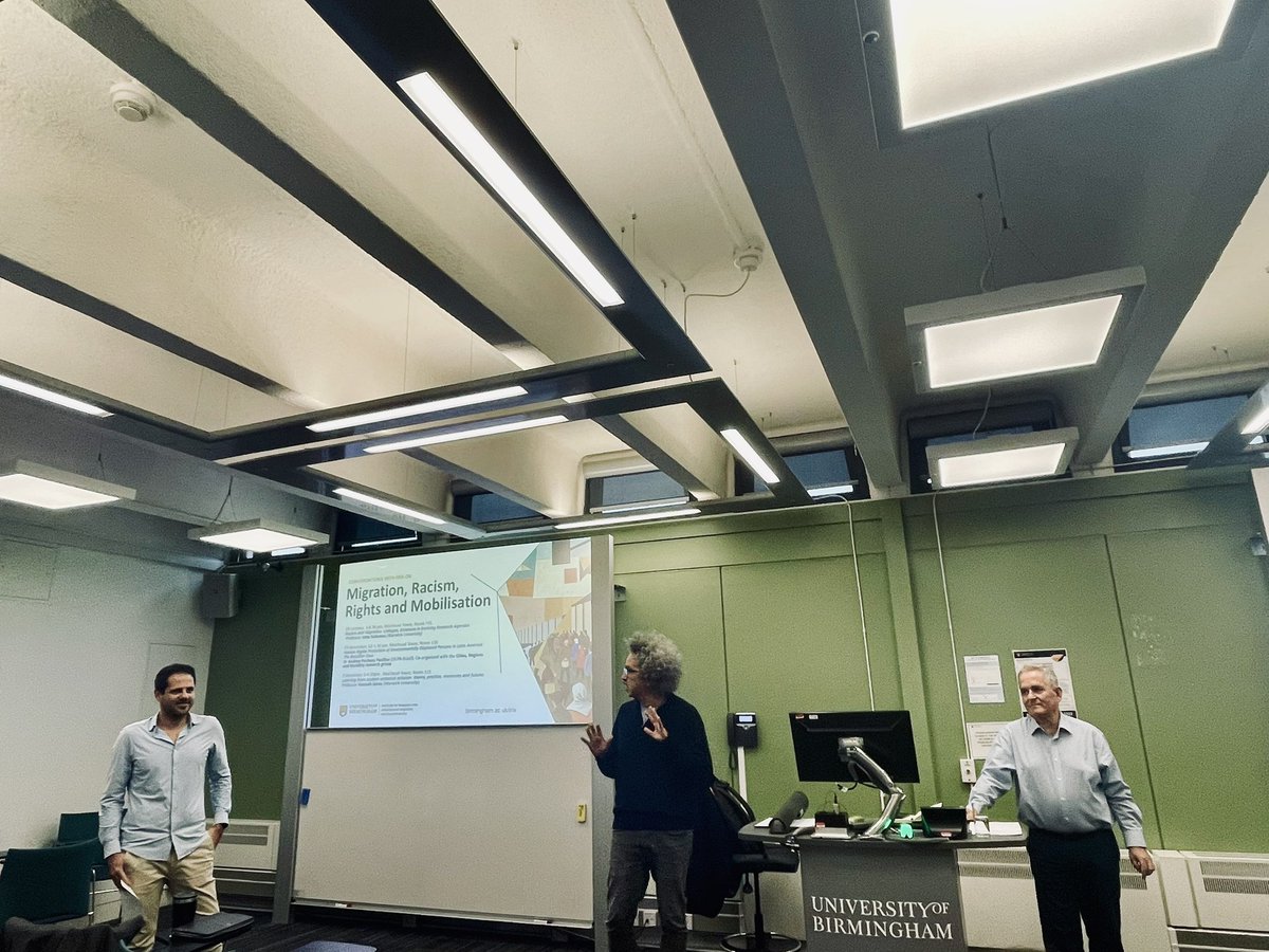 Full house for our first <a href="/IRiS_Birmingham/">IRiS</a> seminar of the term with Prof John Solomos of <a href="/uniofwarwick/">University of Warwick</a> who will be discussing racism and migration: linkages, absences and evolving research agendas #migrationstudies #race
