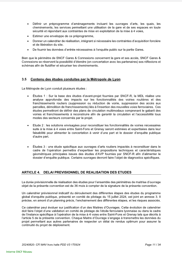 La Région <a href="/auvergnerhalpes/">Auvergne-Rhône-Alpes</a> a adopté le 11 octobre 2024 la convention des financements des études (5,45M€) de la phase préparatoire à l'enquête publique de la mise à 4 voies de la ligne <a href="/SNCFReseau/">SNCF Réseau</a> entre <a href="/SaintFons/">Saint-Fons ma ville</a> et #Grenay.