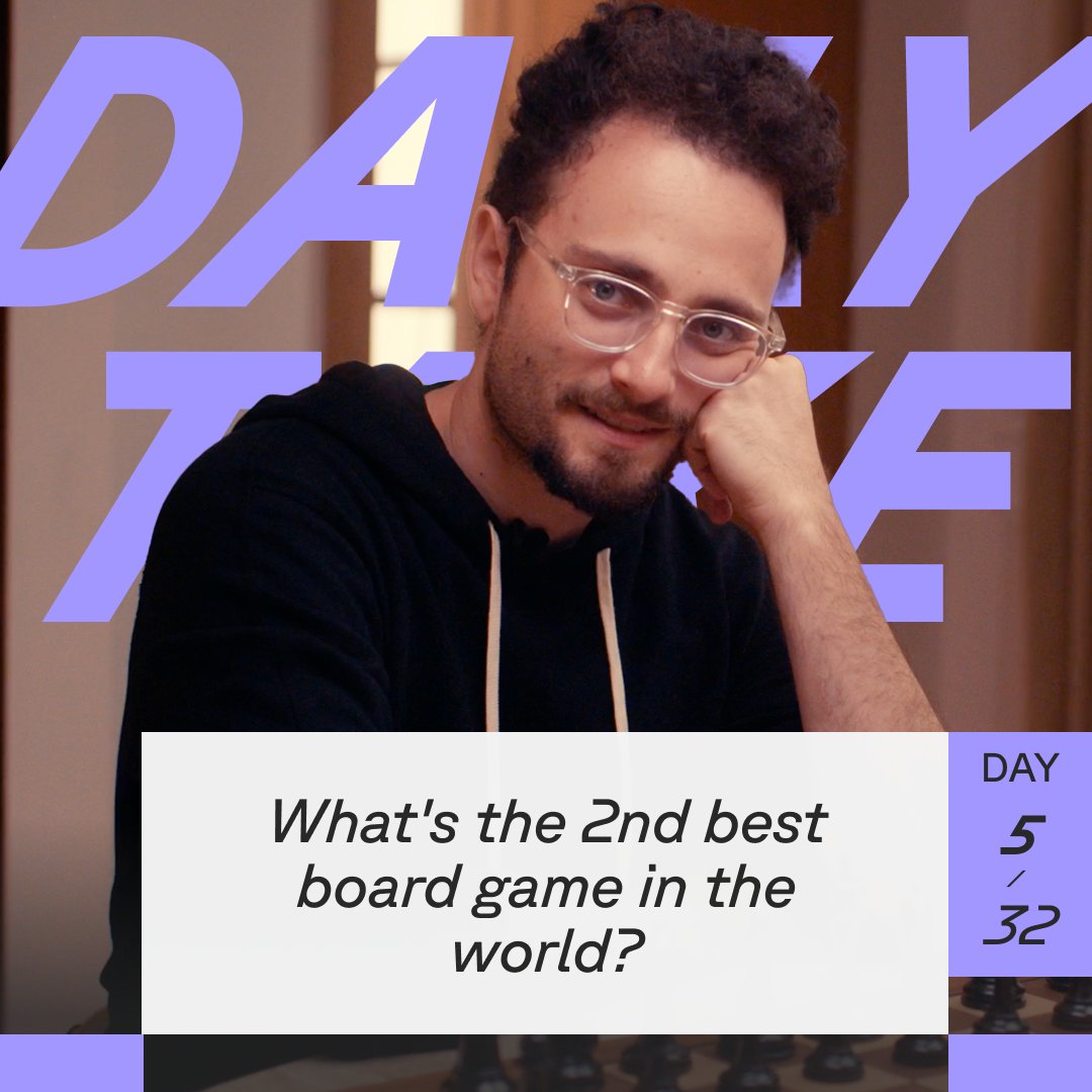 TakeTakeTakeApp's tweet photo. How well do you know @GothamChess?
Answer our #DailyTake for a chance to win a signed Magnus chess piece! https://t.co/jS6ZZUggLe