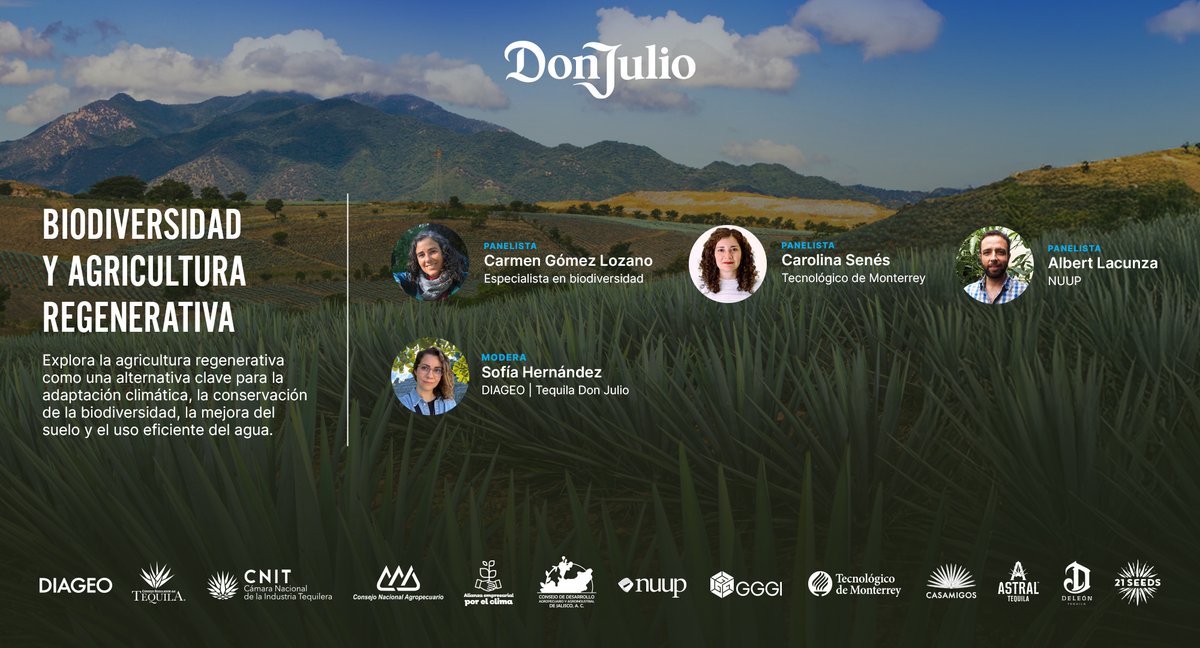Te invitamos a explorar la agricultura regenerativa como una alternativa clave para la adaptación climática, la conservación de la biodiversidad, la mejora del suelo y el uso eficiente del agua.
REGISTRO en: 
agriregentdj.com
¡Esperamos contar con tu valiosa participación!