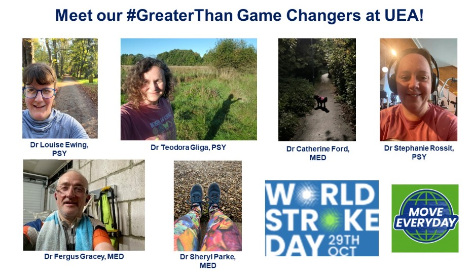 UEA Psychology (@ueapsychology) on Twitter photo ๐ Today is ๐๐จ๐ซ๐ฅ๐ ๐๐ญ๐ซ๐จ๐ค๐ ๐๐๐ฒ! ๐ง
Our GreaterThan Gamechangers have all used the power of sport to overcome stroke and raise awareness of the impact of stroke in their communities and beyond.
๐ช Letโs keep moving and making a difference!
#GreaterThanStroke ๐ Today is ๐๐จ๐ซ๐ฅ๐ ๐๐ญ๐ซ๐จ๐ค๐ ๐๐๐ฒ! ๐ง
Our GreaterThan Gamechangers have all used the power of sport to overcome stroke and raise awareness of the impact of stroke in their communities and beyond.
๐ช Letโs keep moving and making a difference!
#GreaterThanStroke