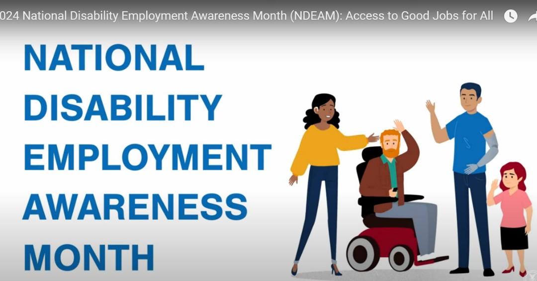 NYSCDD's tweet photo. People with disabilities add enormous value to the workforce. According to the US Dept. of Labor, companies identified as leaders in disability inclusion had 1.6 times more revenue. Watch this video to learn more: https://t.co/UnaeEoLf2l
#NDEAM2024
#AccessToGoodJobsForAll https://t.co/Xy3nrK1ZEN