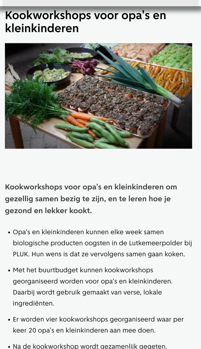 Voedselpark020's tweet photo. Lieve bewoners @NieuwWest jullie kunnen weer stemmen hier een suggestie voor bewoners De Aker/Sloten.

Kookworkshops voor opa's en kleinkinderen om gezellig samen bezig te zijn, en te leren hoe je gezond en lekker kookt.

https://t.co/kCZvUuE3qQ https://t.co/Ycq13aA8y0