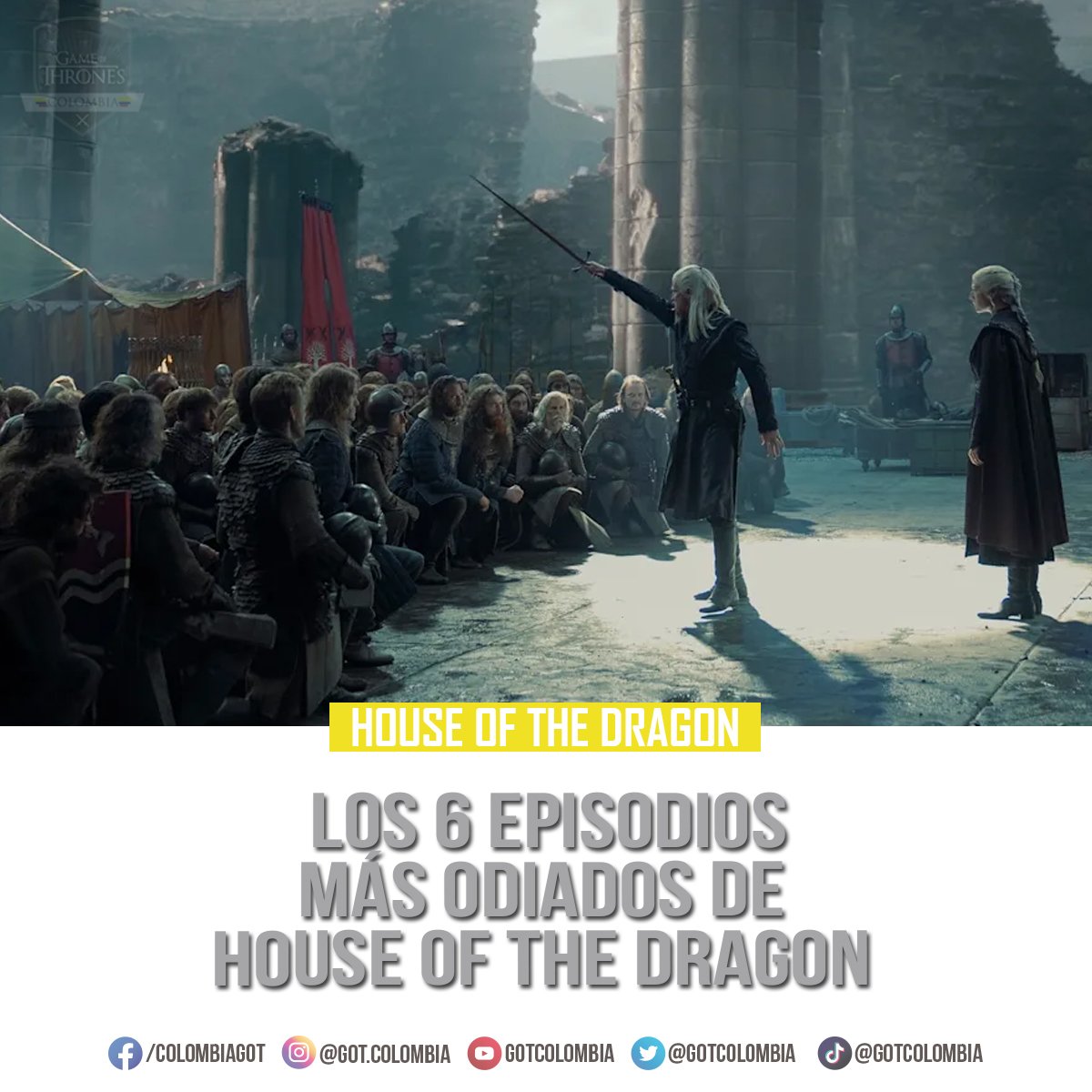 GOTColombia's tweet photo. House of the Dragon ha sido una continuación digna de Game of Thrones, pero estos seis episodios han tenido problemas con el ritmo y la caracterización.

Lee la nota aquí: https://t.co/NevSvfpiAp https://t.co/hfwIWRA0SK