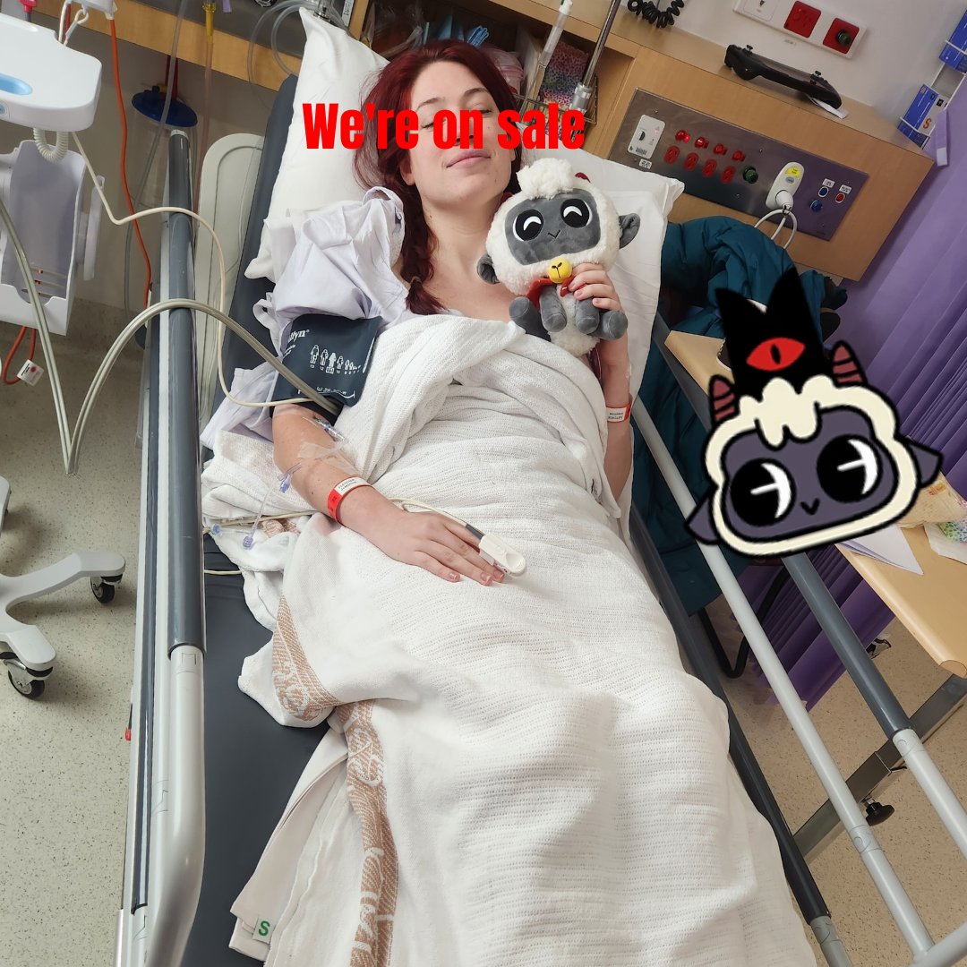 Admin is in hospital, but that does not stop her telling you our game is 50% off right now on Steam.

Doctors said they would pull the plug if you don't buy it on sale😭