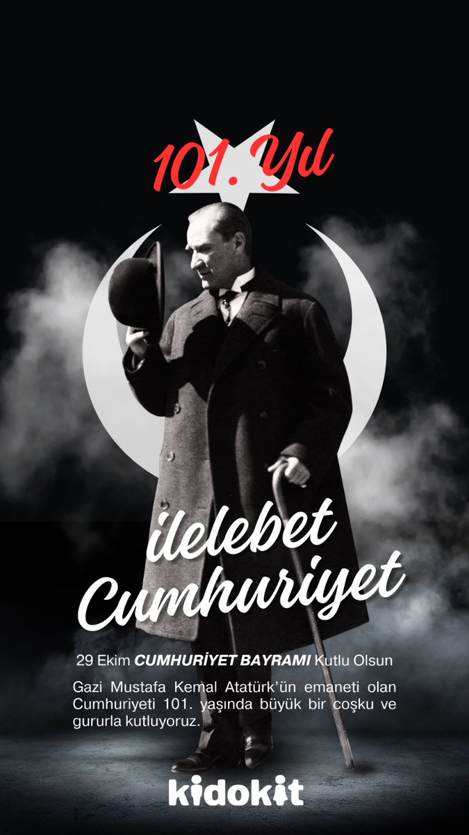🇹🇷 Cumhuriyetimizin 101. Yılı Kutlu Olsun! 🇹🇷

Bugün, çocuklarımıza Atatürk'ün mirası olan Cumhuriyetimizin coşkusunu ve değerlerini aktarırken gurur duyuyoruz! Kidokit olarak Cumhuriyetimizin aydınlık yarınlarını inşa eden miniklerimizin yanındayız.

Umut dolu nice 29 Ekim’lere
