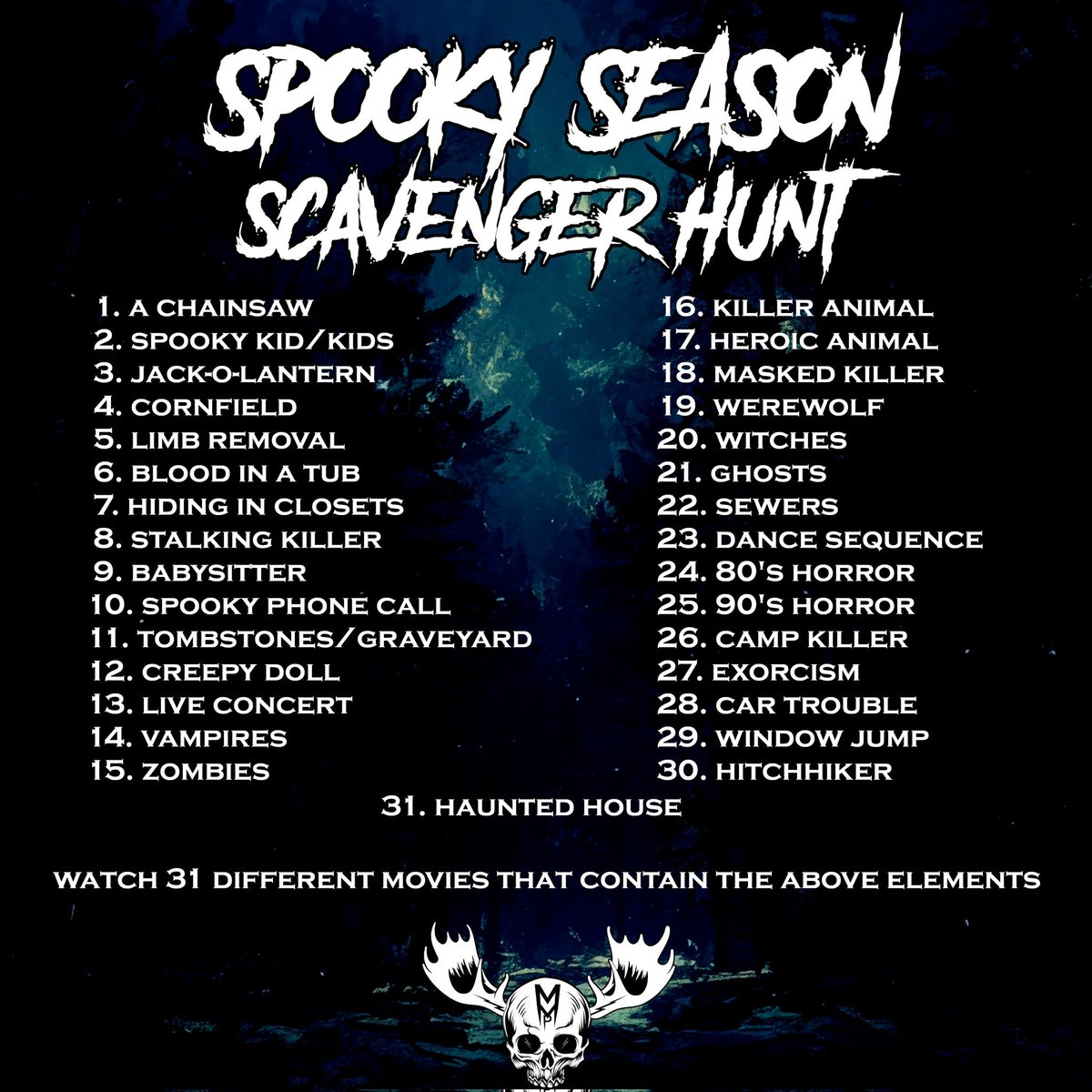 🫎Day 29 of our #SpookySzn SCAVENGER HUNT 

🫎Just a couple of days to go, and it's been a lot of fun

🫎Hit us with those movies kiddos!

#HorrorMovies