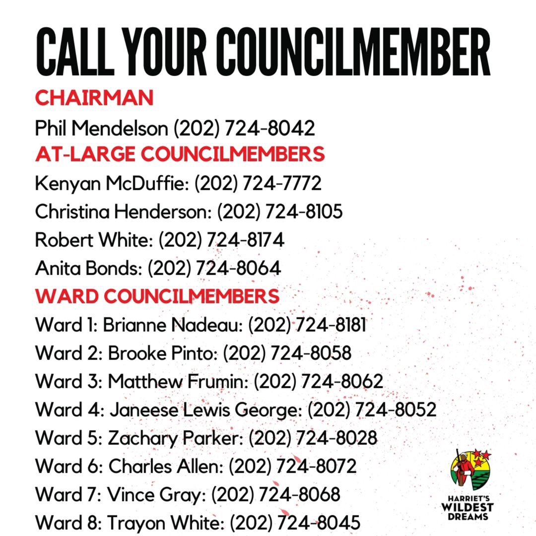 🚨 TODAY <a href="/councilofdc/">Council of DC</a> will vote on <a href="/CMBrookePinto/">Councilmember Brooke Pinto</a> "emergency" bill targeting protests in residential areas, Here’s why we say NO:
1️⃣ Unnecessary: DC already has noise laws.
2️⃣ Silences Voices: Infringe on our 1st Amendment 
3️⃣ Selective Safety
📞 Call and tell them to VOTE NO🙅🏾‍♀️