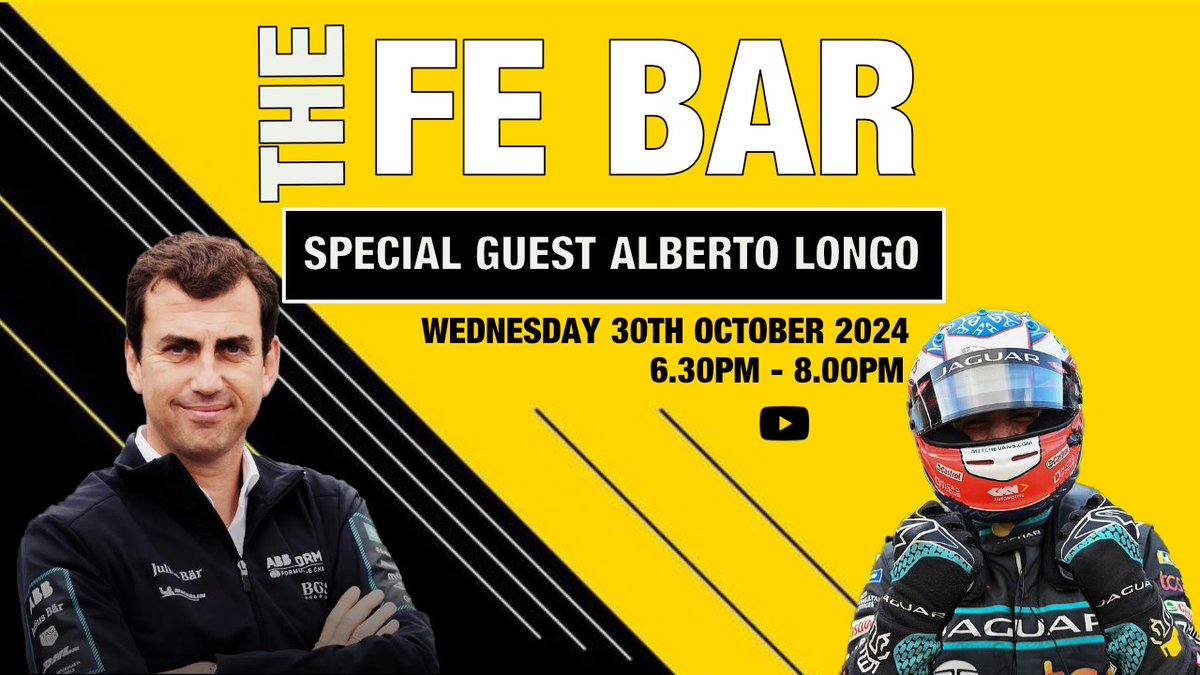 FormulaEZone's tweet photo. Tomorrow, you can speak to Alberto Longo, the man behind Formula E's calendar, and ask him any questions related to it. 

We will be live on YouTube from 6.30 pm https://t.co/mR8r0anxvP  

We can't wait to hear from you!

#FormulaE https://t.co/2LMzz6Ocag