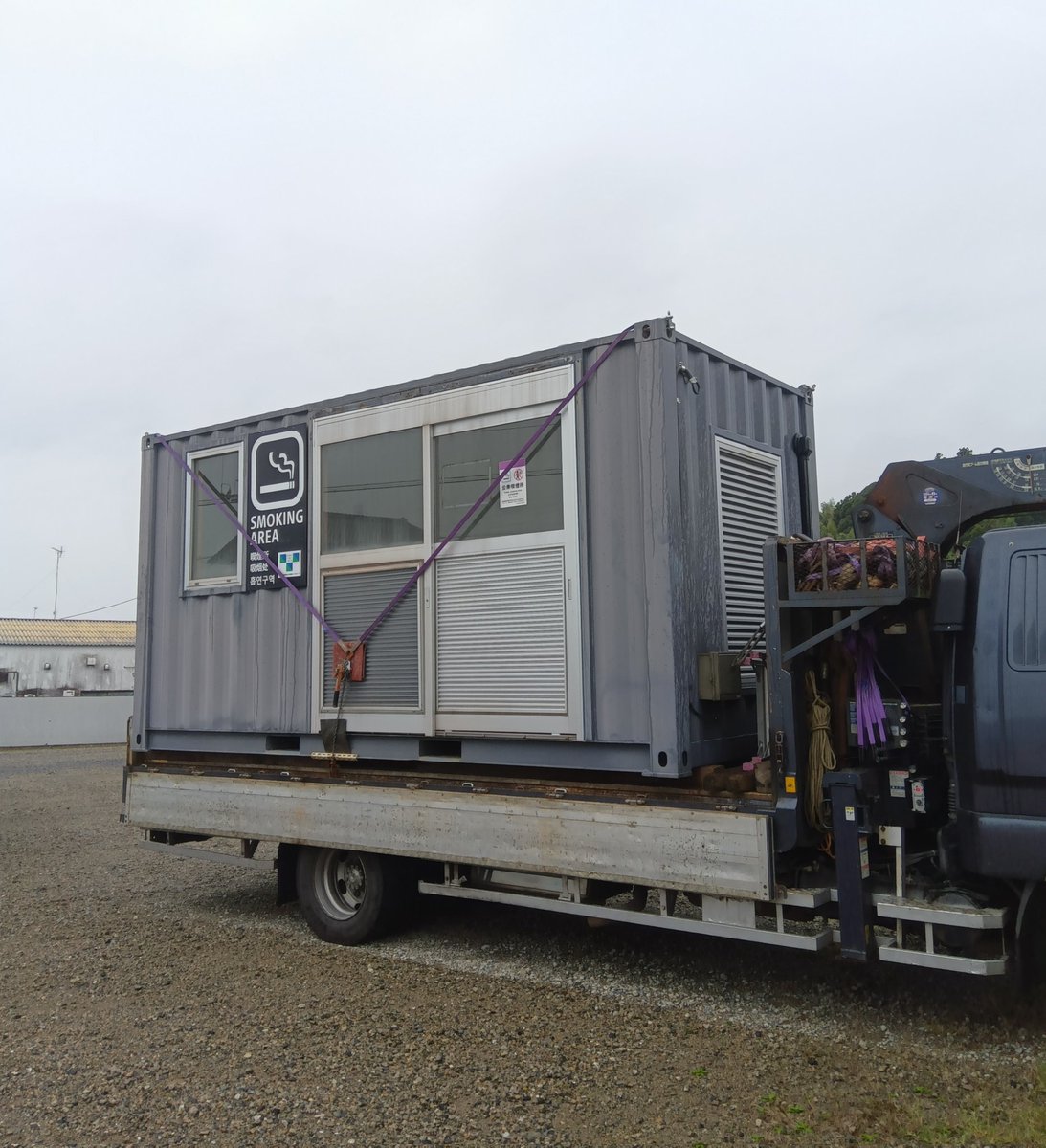 匝瑳市】左右に横扉付き ドライコンテナ (No.Z-12) 長さ約336cm×幅