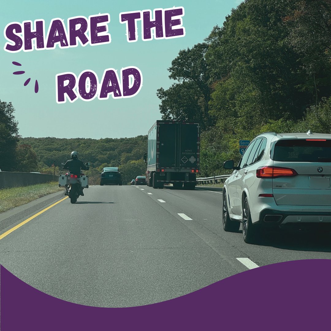njsmartrider's tweet photo. Road conditions can change in the blink of an eye. Be alert, be aware, be in control, and always share the road! #SmartRiders #JerseyDrives #motorcyclesafety https://t.co/7HBSlyOLy8
