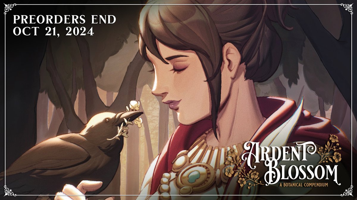 MORRIGAN🪻WOLFSBANE
"Wolfsbane has long been associated with the darker, wilder world, and it resists domestication except by tender hands..."

[Art by <a href="/asphodellesart/">Punished "Venom" Asphodel</a> / Blurb written by @/lionsenpai on Tumblr]

[Preorders extended to OCT 31, 2024]