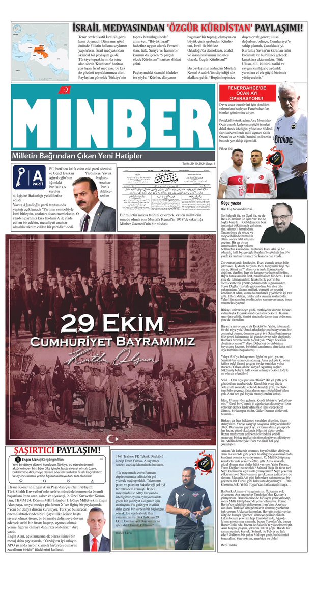 gazeteminbercom's tweet photo. 🗞️ 29 Ekim 2024 Sayı:1 https://t.co/IS7fa0pJ95