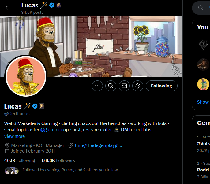 marcelcana26's tweet photo. @CertLucas Maybe im lucky 👀👀👀

GAJ8kNeCFbMtJKHEdaMJ6aLm8FetacG1AfeS67vxxHGg https://t.co/L3xjoEOw3s