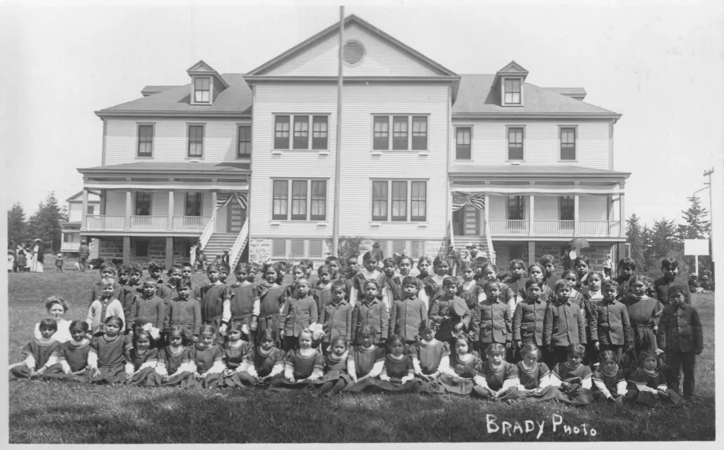 Songstress28's tweet photo. Think you know American history? Here’s what they didn’t teach you in school:

For over 100 years, Native American children were taken from their families and forced into government-run boarding schools. Their languages were banned. Their hair was cut. Their names were changed. Their culture was stolen. They were severely abused. Thousands died. 

This happened to over 100,000 children.
This continued until the 1970s.
This was legal.
This was policy.

And most Americans have never heard about it.

Maybe that’s not an accident.

This is Indian Boarding School Matthew War Bonnet who survived the Catholic-run, federally-funded, St. Francis Mission on the Rosebud Reservation in South Dakota. 

I wrote Matthew’s story for @rollingstone in 2023. Photo by Anna Marie Musselman. 

#UntoldHistory #NativeAmerican #LearnTheTruth