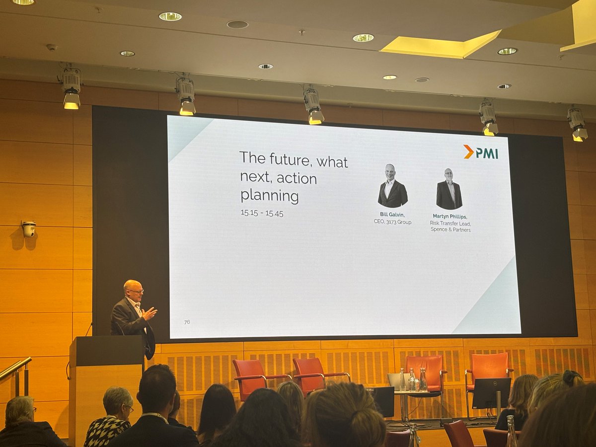 PMIPensions's tweet image. As our #Endgameconference starts to come to a close, Martyn Phillips of Spence &amp;amp; Partners talks action planning and next steps.

In this session, Martyn shares a vision for the future of pensions, exploring key developments, innovations, &amp;amp; the shifting regulatory environment.