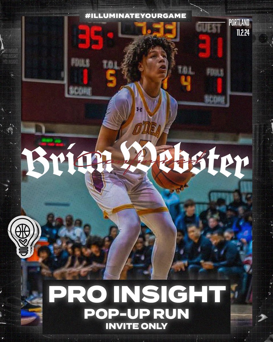 Pro Insight (@_proinsight) on Twitter photo 🔒‘26 Brian Webster is 𝖑𝖔𝖈𝖐𝖊𝖉 𝖎𝖓
💡Pro Insight Pop-Up Run
🌍 Presented by <a href="/globalsande/">Global Sports & Events</a>
🗓️ Saturday, Nov. 2
📍 Portland, OR
➡️ Stay tuned for more player announcements, livestream info, event updates, and more. 🔒‘26 Brian Webster is 𝖑𝖔𝖈𝖐𝖊𝖉 𝖎𝖓
💡Pro Insight Pop-Up Run
🌍 Presented by <a href="/globalsande/">Global Sports & Events</a>
🗓️ Saturday, Nov. 2
📍 Portland, OR
➡️ Stay tuned for more player announcements, livestream info, event updates, and more.