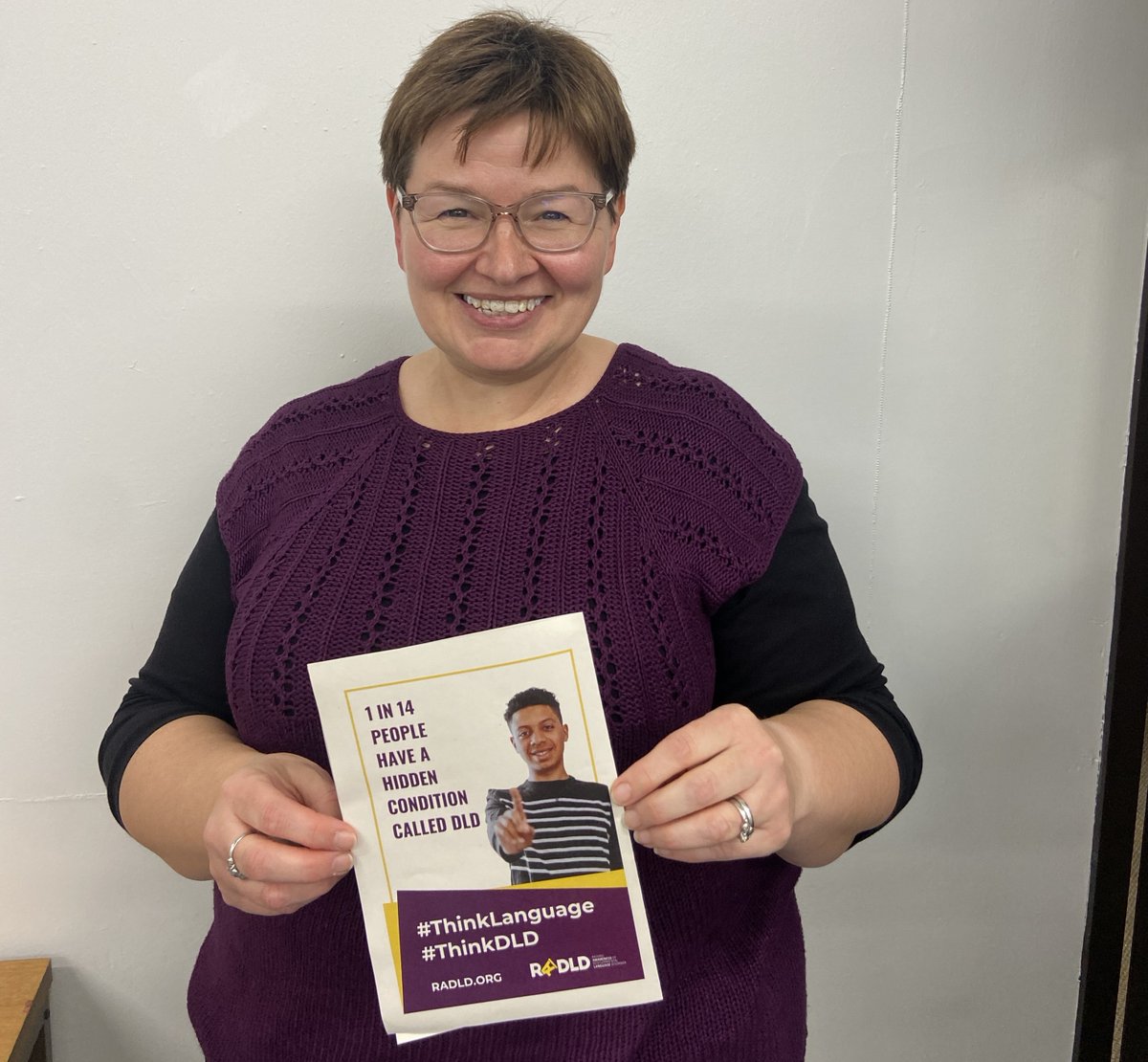 slt_fv's tweet photo. Another DLD fact from our SLT team! Did you know DLD affects this many people? #DLDday #speakupforDLD
[Image text: 1 in 14 people have a hidden condition called DLD] https://t.co/nVRDLjcSnR