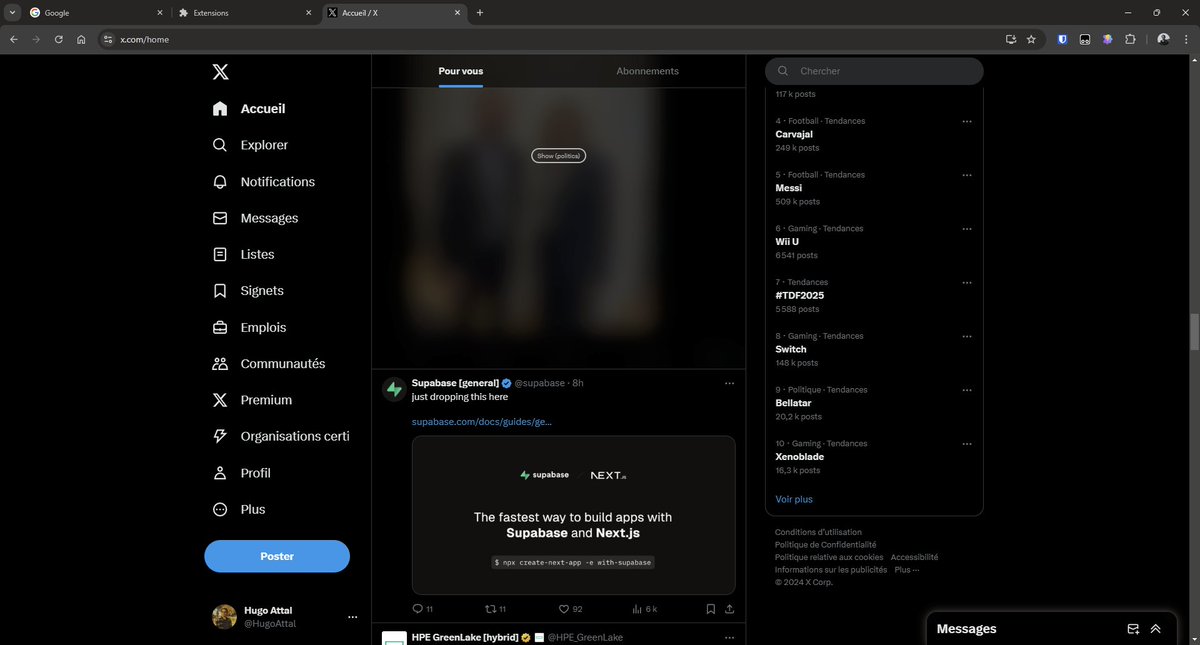 Hugo Attal tweet media