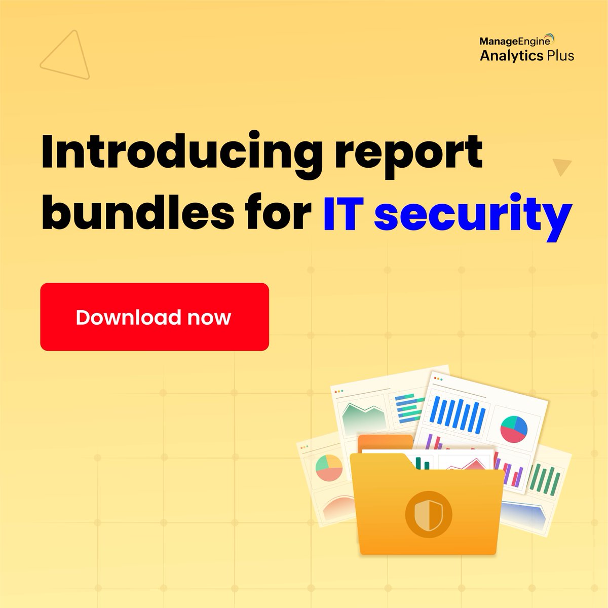 manageengine's tweet image. What if you could secure operations and streamline cybersecurity strategies without breaking a sweat? Grab this free report bundle and visualize powerful security KPIs to elevate security practices in seconds. 

Read now: zurl.co/Gg5y 

#SecurityAnalytics