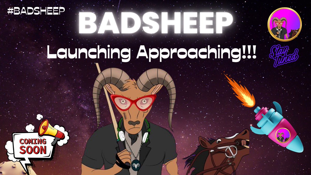 badsheepclub's tweet photo. THE COUNTDOWN BEGINS! BadSheep MemeCoin Token Fair-Launch is near! Join the flock & get ready for a decentralized meme revolution! #BadSheepPoloClub #MemeCoin #CommunityFirst #cryptocurrencyTHE https://t.co/rxV2Fc02db