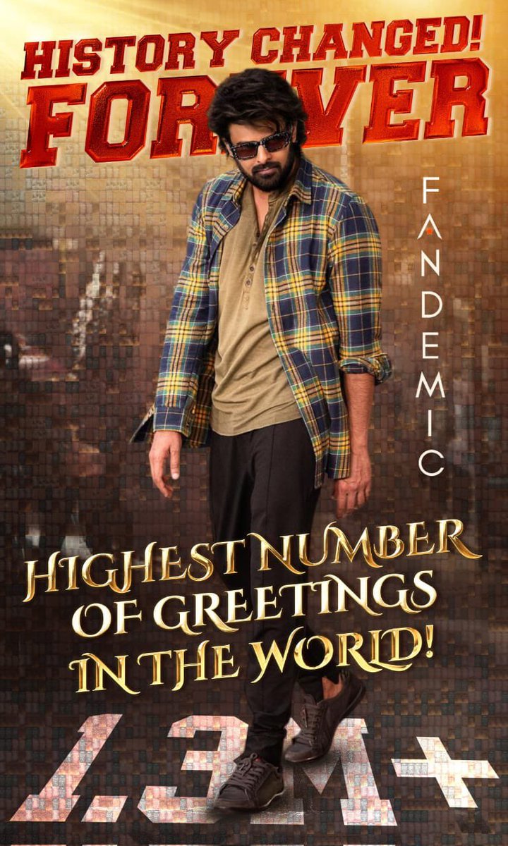 Chrissuccess's tweet photo. #DarlingParty
#RebelStarPrabhas #DarlingPartyOnFandemic
1.3 million+ greetings for Prabhas!! https://t.co/qFHEInWt27