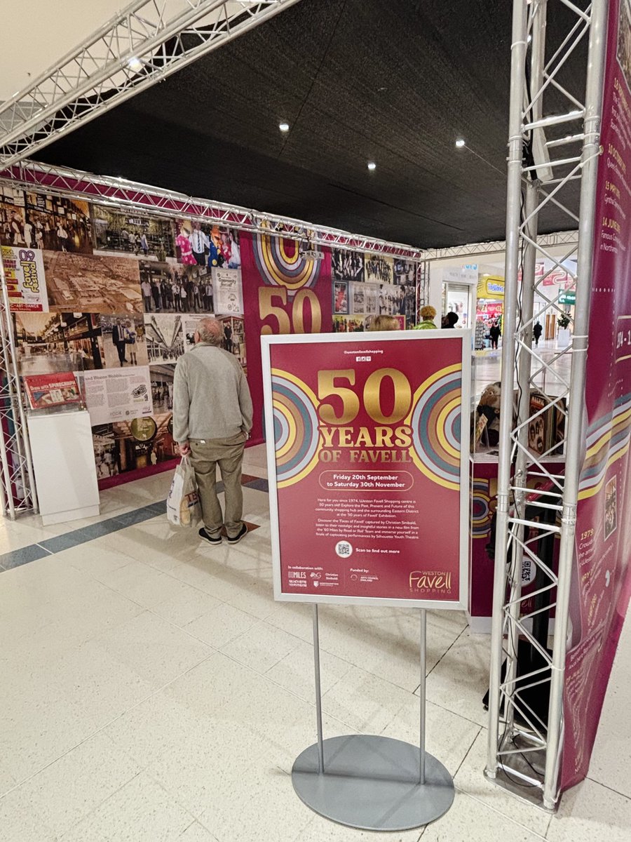 A very happy 50th birthday to <a href="/FavellShopping/">WestonFavellShopping</a> 🥳

We loved partnering with you to create the ‘Faces of Favell’ exhibition.

You can access all our portrait photography, documentary film and audio trilogy in person or online:

60milesbyroadorrail.co.uk/weston-favell-…