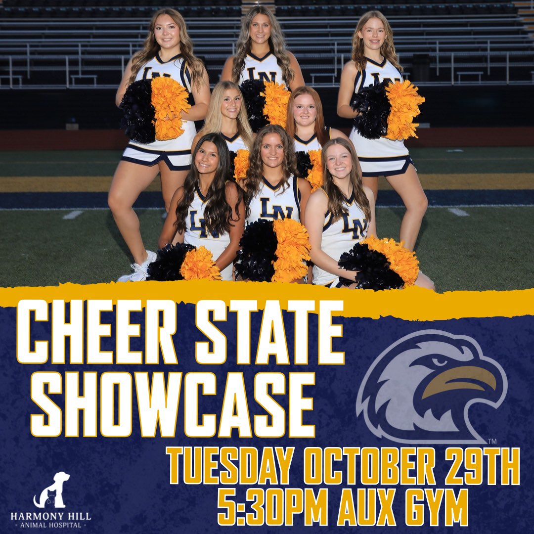 LNHSports's tweet photo. Come support the cheerleaders today as they prepare to head to Columbia this weekend 📣 https://t.co/OAJ0wHVncv