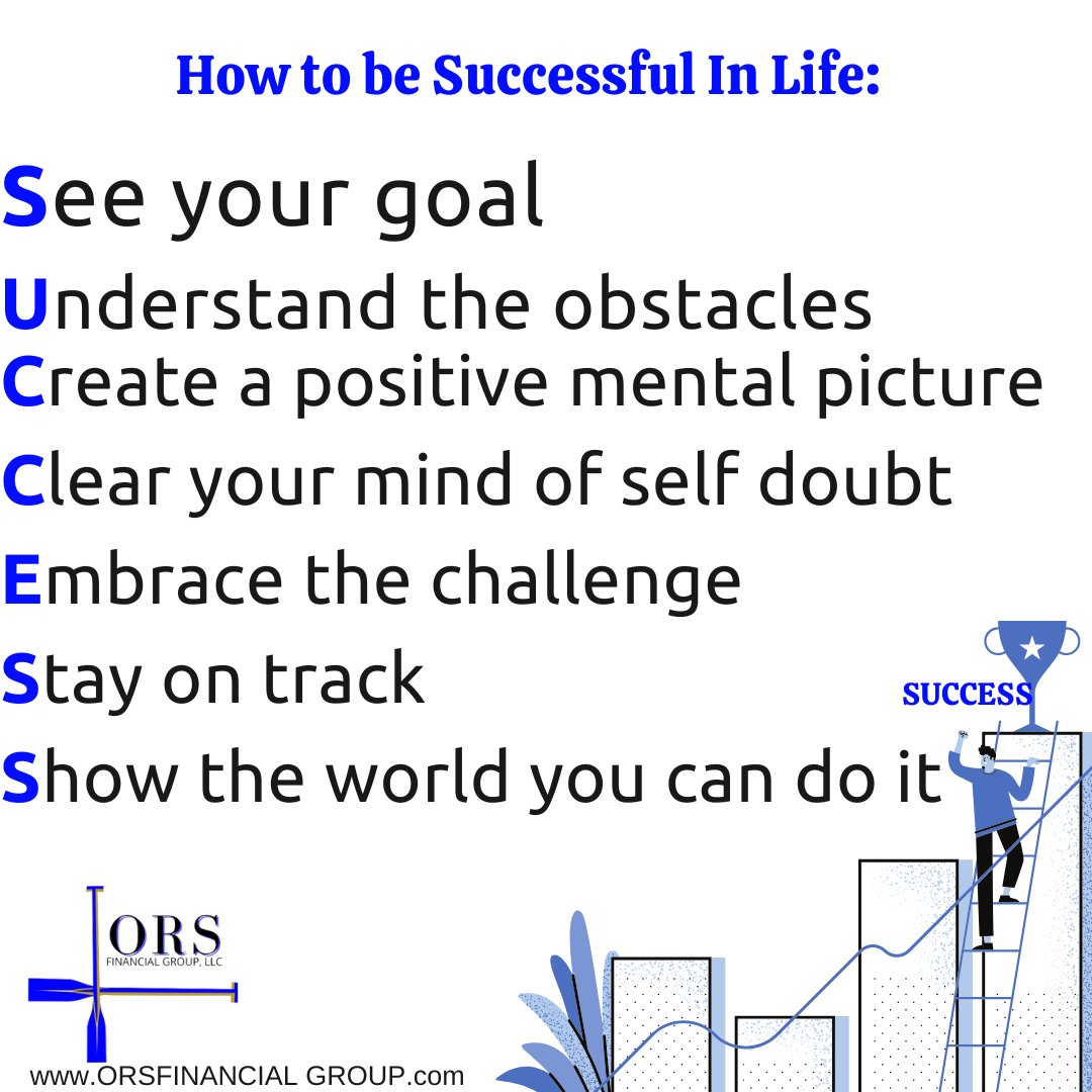 ORSFinancial's tweet photo. Unlock your potential: Here are key steps to pave your path to success! 🚀✨ Can You See your path? #SuccessTips #GoalGetter #FinancialPlanning
#RiskManagement #WealthManagement
#InsuranceTips
#ClientCare
#InsuranceGoals https://t.co/HYPTt19mXs
