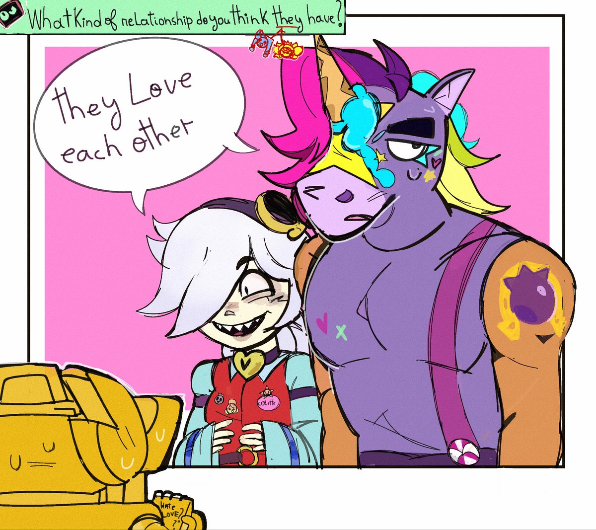 Their relationships Seen by the workers..? 
#BrawlStars #BrawlStarsArt #brawlstarsfanart