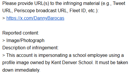 DannyBarocas's tweet photo. @KDSsundevil
We're so sorry for infringing your copyright! Truly.

But if you truly were under the impression this was the real Danny given our content and disclaimers, that says more about Danny than anyone else. Big ups Lisa!! https://t.co/SsduxNUwaa
