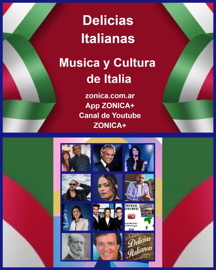🎧🇦🇷🇮🇹 HOY Martes 29/10 15 hs.Arg. 19 hs.It. en Delicias Italianas <a href="/RADIOZONICA/">#RadioZonica #Zonica➕</a> Estrenos Musicales de <a href="/AndreaBocelli/">Andrea Bocelli</a> @cortese_facose <a href="/giorgiatodrani/">giorgia</a> <a href="/Elodiedipa/">Elodie</a> <a href="/rocohunt/">Yoyo</a> y mas Musica y Cultura Italiana Con Estela Farini y Jose Parisi