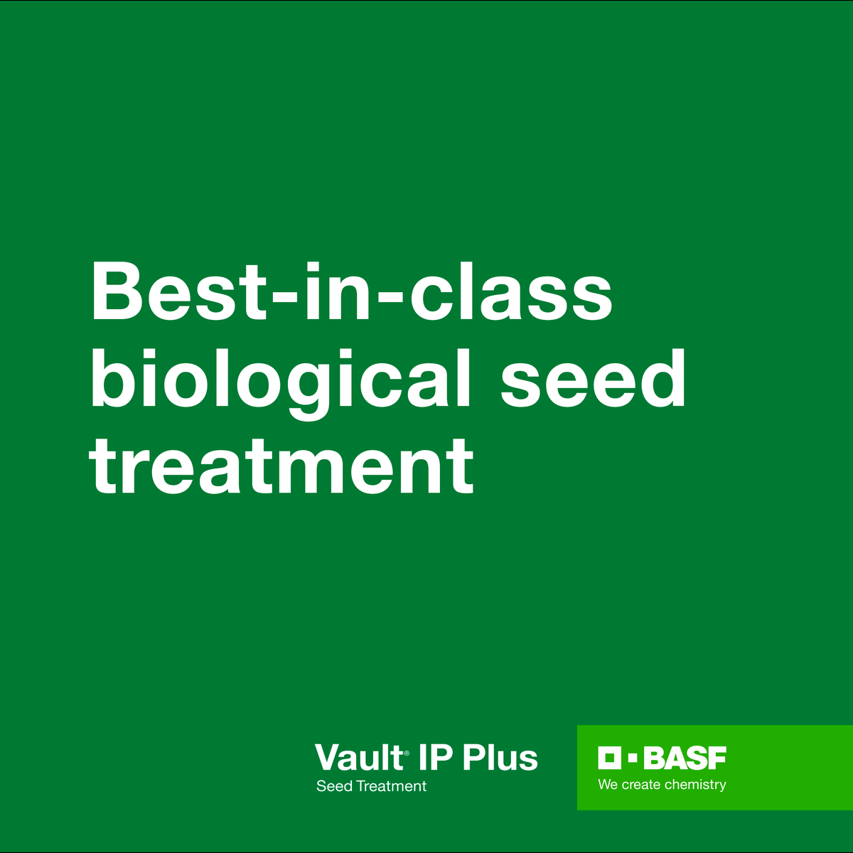 BASFAgProducts's tweet photo. Get 3:1 ROI, disease control, and maximum nitrogen fixation for your soybeans with our best-in-class biological seed treatment, Vault IP Plus.
#BASFinAg #VaultIPPlus https://t.co/fxdAtKWQNw