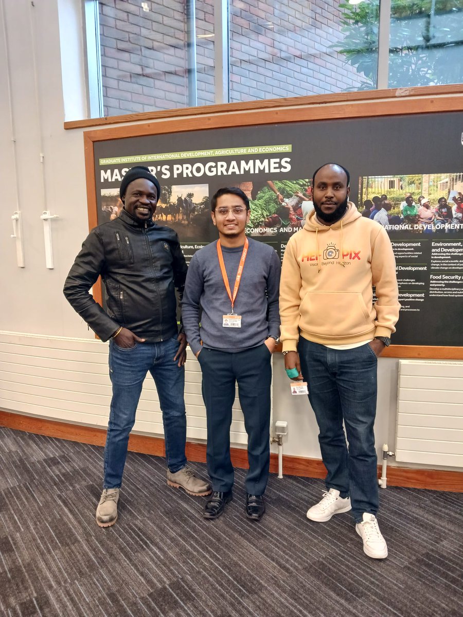 Welcome Lui, ghanshyam and felix at Reading university.
