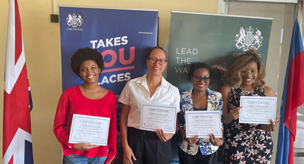 Félicitations aux Cheveners Haïtiennes de cette année. Nous vous souhaitons du succès au Royaume-Uni <a href="/CheveningFCDO/">Chevening Awards🇬🇧</a>