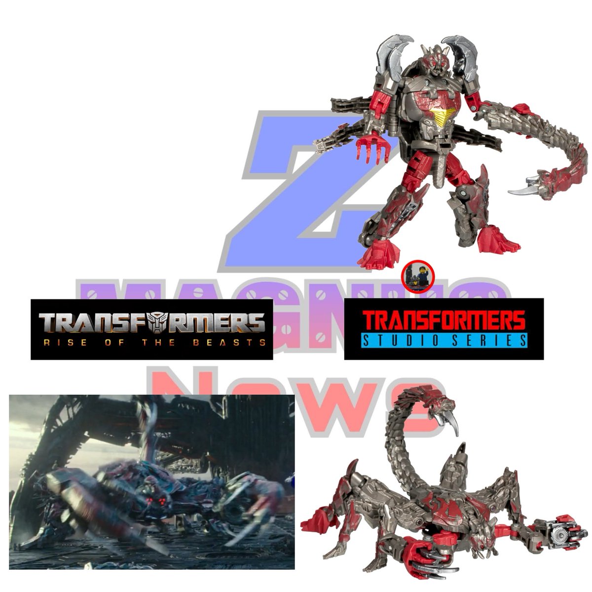 Z_Magnus_News's tweet image. Momento de comparativas Double Punch vs uno de los diseños que se parece y Scorponok 

#transformers 
#studioseries 
#doublepunch 
#scorponok 
#riseofthebeasts