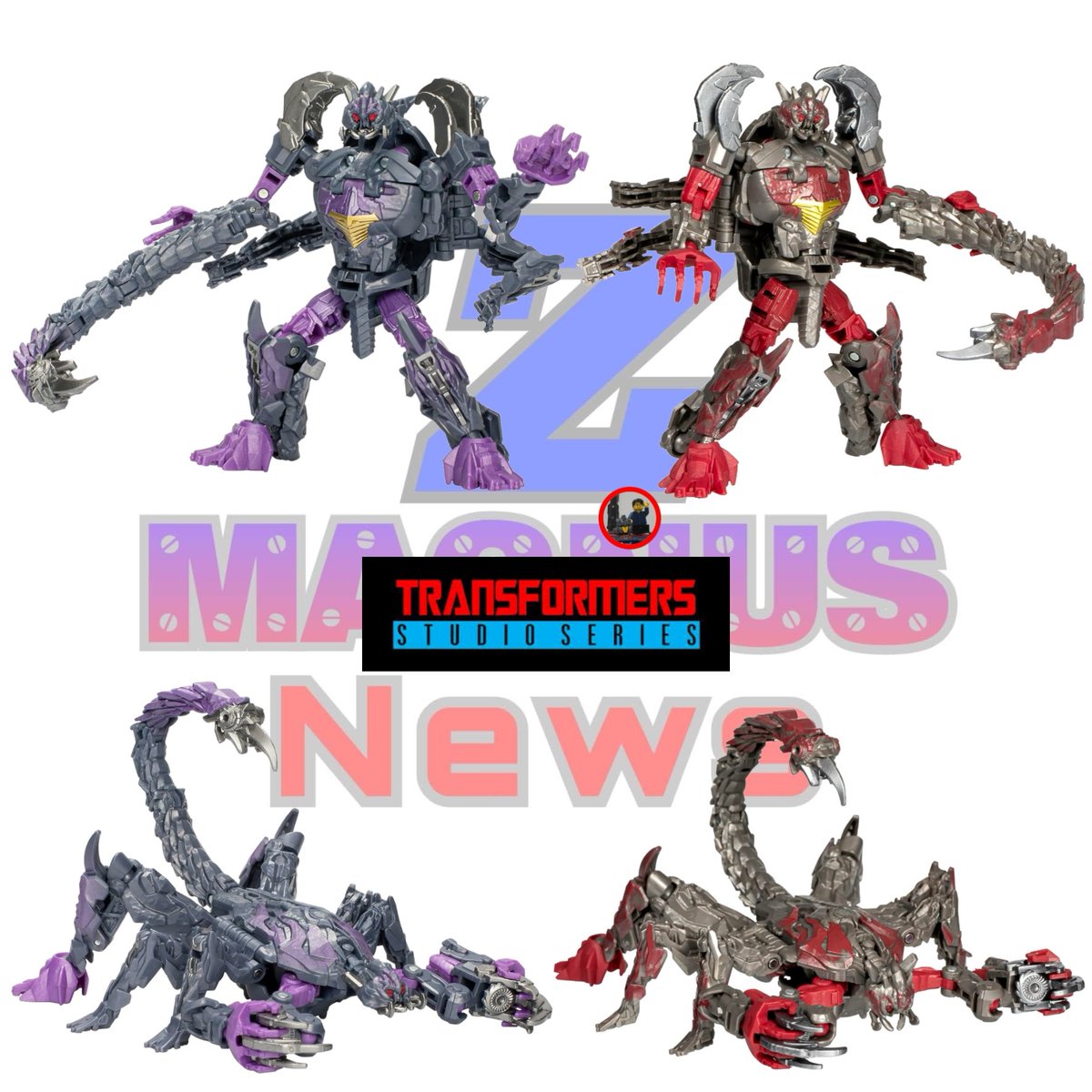 Z_Magnus_News's tweet image. Momento de comparativas Double Punch vs uno de los diseños que se parece y Scorponok 

#transformers 
#studioseries 
#doublepunch 
#scorponok 
#riseofthebeasts