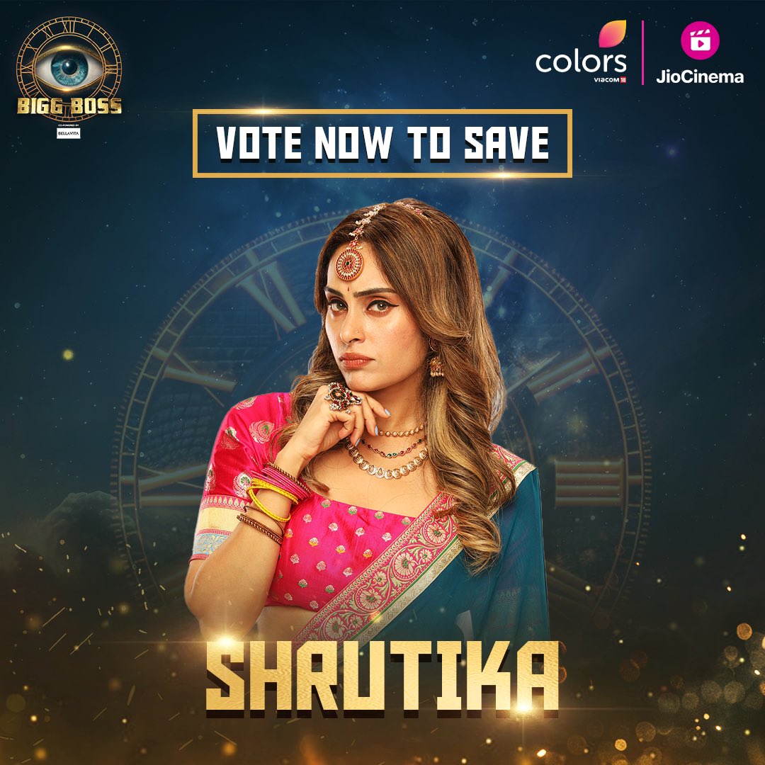 Our #ShrutikaArjun is nominated yet again! It's time to double the love and support!! ❤️

To vote #Shrutika and save her from eliminations, follow these simple steps- 
Voting link- go.jc.fm/Nnaz/knrpdlx0

1. Go to Jio Cinema App on your mobile device
2. Click on 'Bigg Boss'
3.