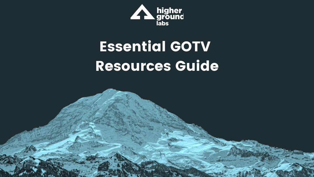 With 7 days until November 5th, Higher Ground Labs has compiled a guide of some of the most impactful GOTV resources and toolkits available today. 

➡️ Explore the resources: highergroundlabs.com/essential-gotv…