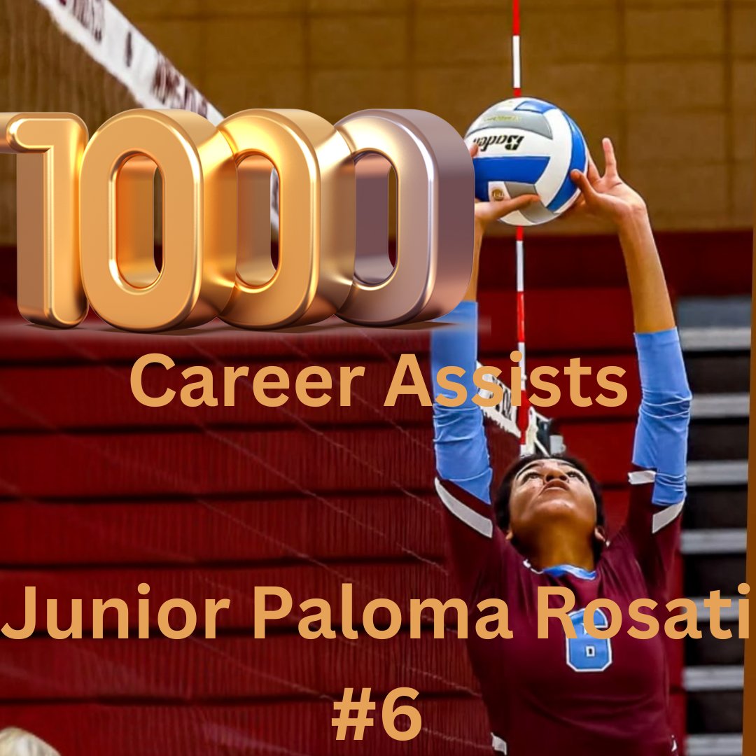 Paloma Rosati has reached a volleyball milestone at OHS as she has reached 1,000+ assists! All of your hard work over the last 2 years has led to this and we are all so proud of you. Keep being the fierce competitor that you are. Here's to you and 1000 more P!! ♥️🏐♥️