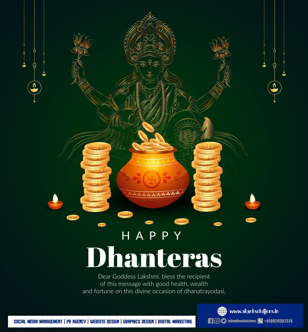 AkankSolutions's tweet image. सुख-समृद्धि, यश और वैभव के पर्व धनतेरस की हार्दिक बधाई एवं शुभकामनाएं..।।

#Dhanteras #धनतेरस @vaibhavakank