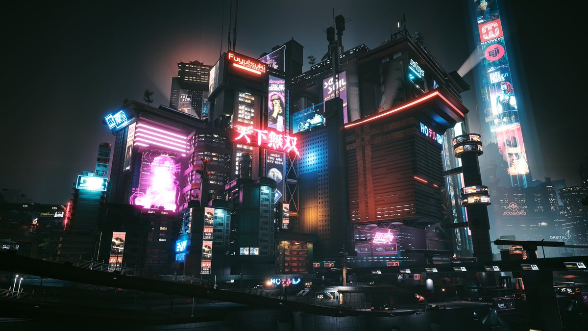 nf_real1's tweet photo. أجمل مدينه في عالم الألعاب Night City https://t.co/S5cTcKYn9k