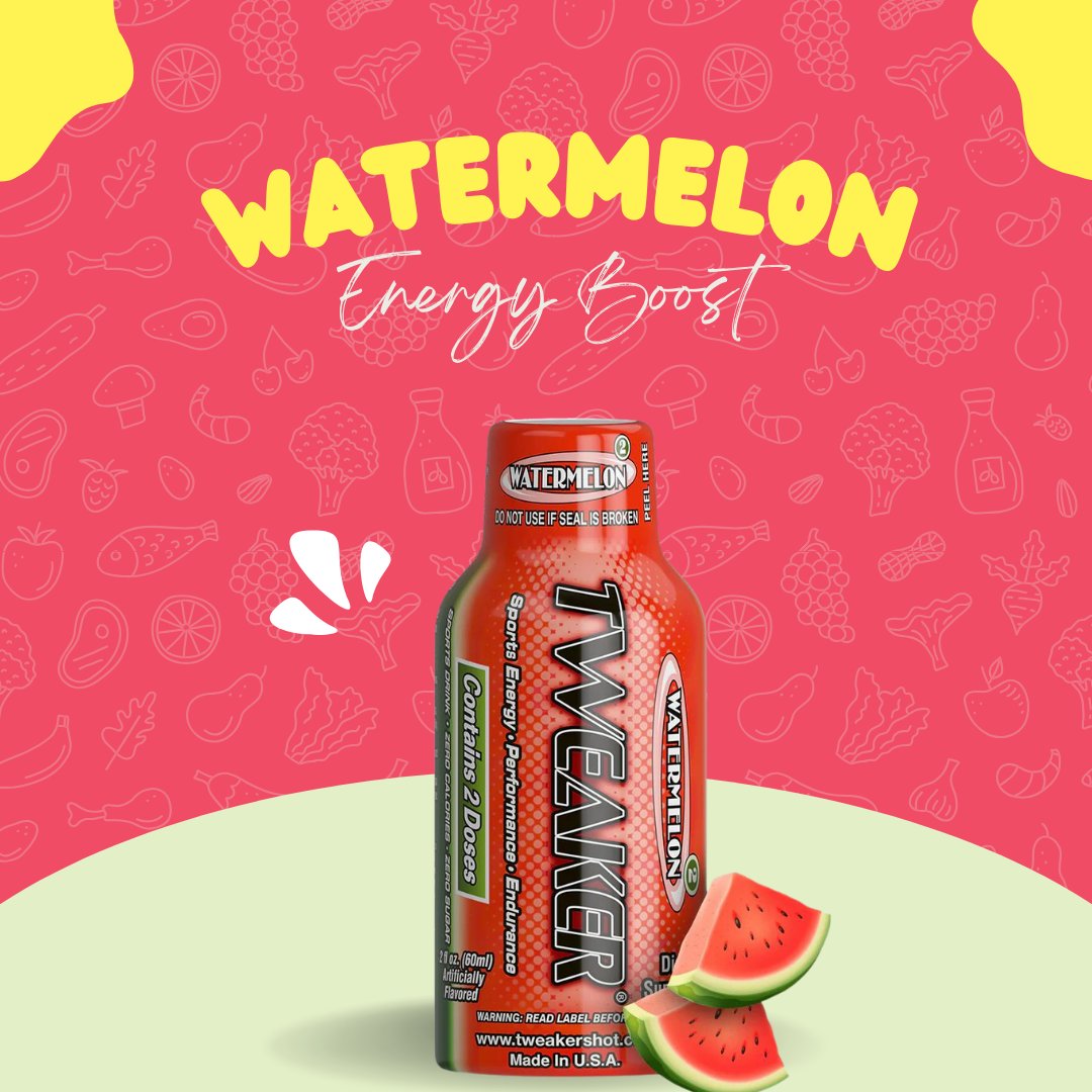 🚀 Need a burst of energy to power through your day? Meet Tweaker Watermelon Energy Boost! 🍉💥 With a refreshing watermelon flavor and just the right kick, it's your go-to fuel for staying sharp and energized. 💪🔥
.
.
#TweakerEnergy #WatermelonBoost #TWEAKER #tweakerenergy