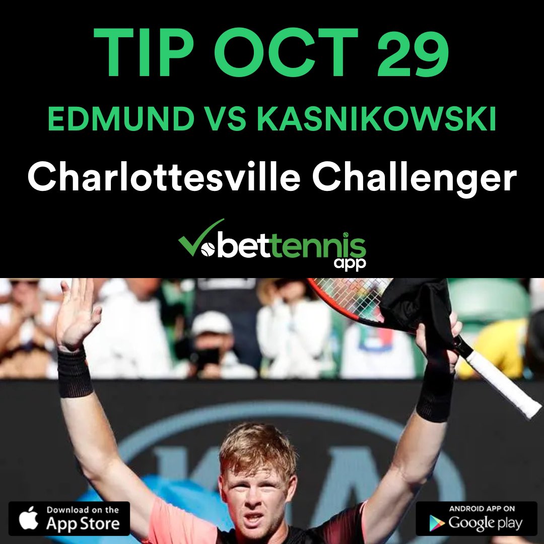 BetTennisApp's tweet photo. 🎾 Charlottesville Challenger Alert: Edmund vs Kasnikowski 🎾
💥 Our pick: 🍀 Edmund @ 1.93 @-107 🍀
🌊 Surf wins! Telegram? Check bio.
#Charlottesville Challenger #Edmund #Kasnikowski #TennisBetting #ATP #ProTipster #stake10 #sportsbetting #USOpen https://t.co/X9whfQ8qVy