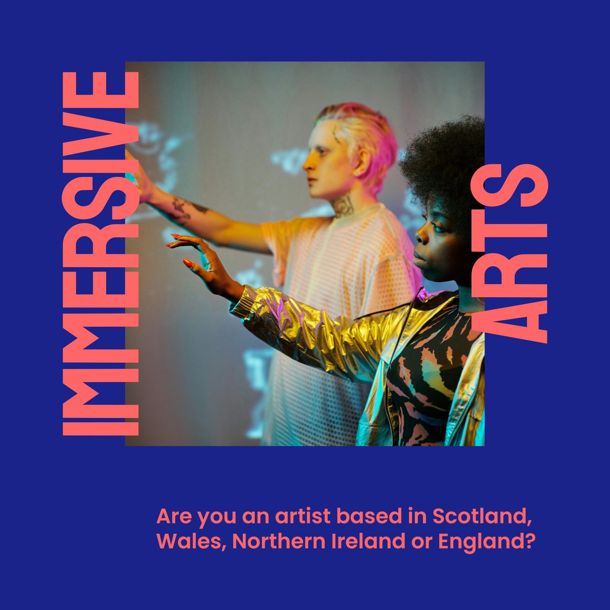 Arts Council of Northern Ireland (@artscouncilni) on Twitter photo 📢 Calling all artists based in #NorthernIreland!
Applications are now open for <a href="/ImmersiveArtsUK/">Immersive Arts UK</a>, a brand new funding and support programme for UK-based artists offering them £3.6 million of funding designed to help them develop their art by using immersive technologies. 📢 Calling all artists based in #NorthernIreland!
Applications are now open for <a href="/ImmersiveArtsUK/">Immersive Arts UK</a>, a brand new funding and support programme for UK-based artists offering them £3.6 million of funding designed to help them develop their art by using immersive technologies.