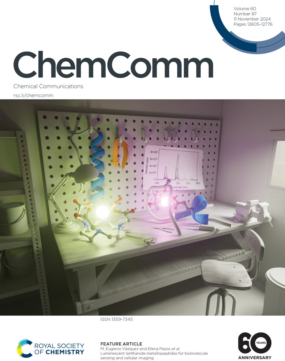 Elena Pazos (@elena_pazosch) on Twitter photo Don't miss our review: "Luminescent lanthanide metallopeptides for biomolecule sensing and cellular imaging" published on <a href="/ChemCommun/">Chemical Communications</a> as part of the 60th anniversary themed collection & highlighted on the cover.
😍😍artwork Eugenio Vázquez <a href="/ChemBioUSC/">M. Eugenio Vázquez</a>👇👇
pubs.rsc.org/en/content/art… Don't miss our review: "Luminescent lanthanide metallopeptides for biomolecule sensing and cellular imaging" published on <a href="/ChemCommun/">Chemical Communications</a> as part of the 60th anniversary themed collection & highlighted on the cover.
😍😍artwork Eugenio Vázquez <a href="/ChemBioUSC/">M. Eugenio Vázquez</a>👇👇
pubs.rsc.org/en/content/art…