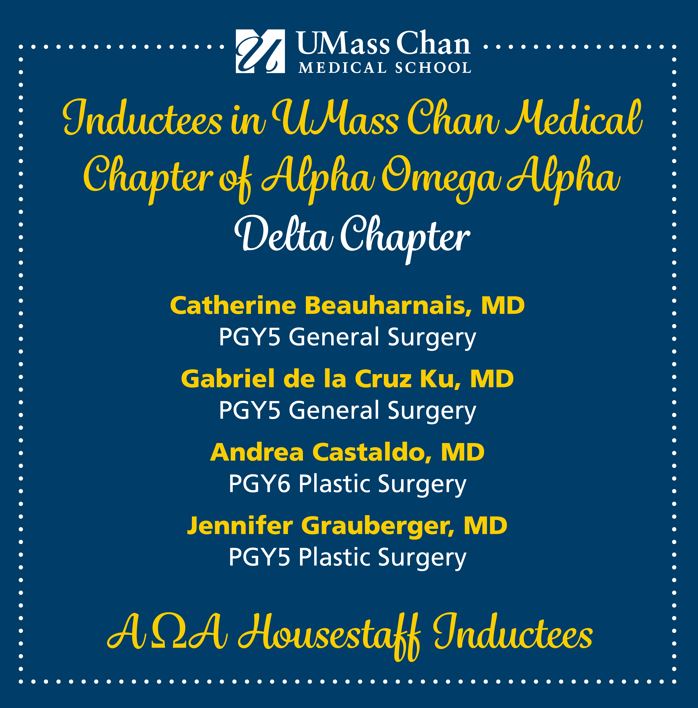 UMassSurgery (@umasssurgery) on Twitter photo Congratulations to Drs. <a href="/CathyBeauMD/">Cathy Beauharnais</a> <a href="/gdelacruzku/">Gabriel De la Cruz ku, MD</a>, Castaldo, and Grauberger on their election into AOA today! Four of 10 resident inductees across the organization selected for this year's class! We are so proud of your success! <a href="/UMassPlastics/">UMass Plastic Surgery</a> <a href="/lalikos_j/">Janice Fay Lalikos</a> Congratulations to Drs. <a href="/CathyBeauMD/">Cathy Beauharnais</a> <a href="/gdelacruzku/">Gabriel De la Cruz ku, MD</a>, Castaldo, and Grauberger on their election into AOA today! Four of 10 resident inductees across the organization selected for this year's class! We are so proud of your success! <a href="/UMassPlastics/">UMass Plastic Surgery</a> <a href="/lalikos_j/">Janice Fay Lalikos</a>