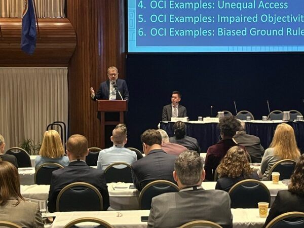 Here are some details on Shane McCall's recent presentation at the COFC Judicial Conference on new OCI rules.
buff.ly/48yg1VW