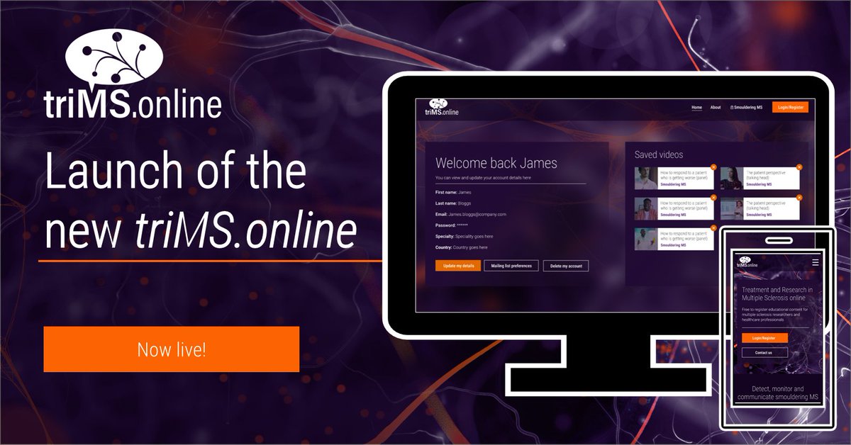 The new #triMSonline website is live for healthcare professionals! Register to view our initial content release on chronic neuroinflammation and smouldering-associated worsening (SAW). This content is supported by a partnership agreement with Sanofi and a sponsorship from Merck.