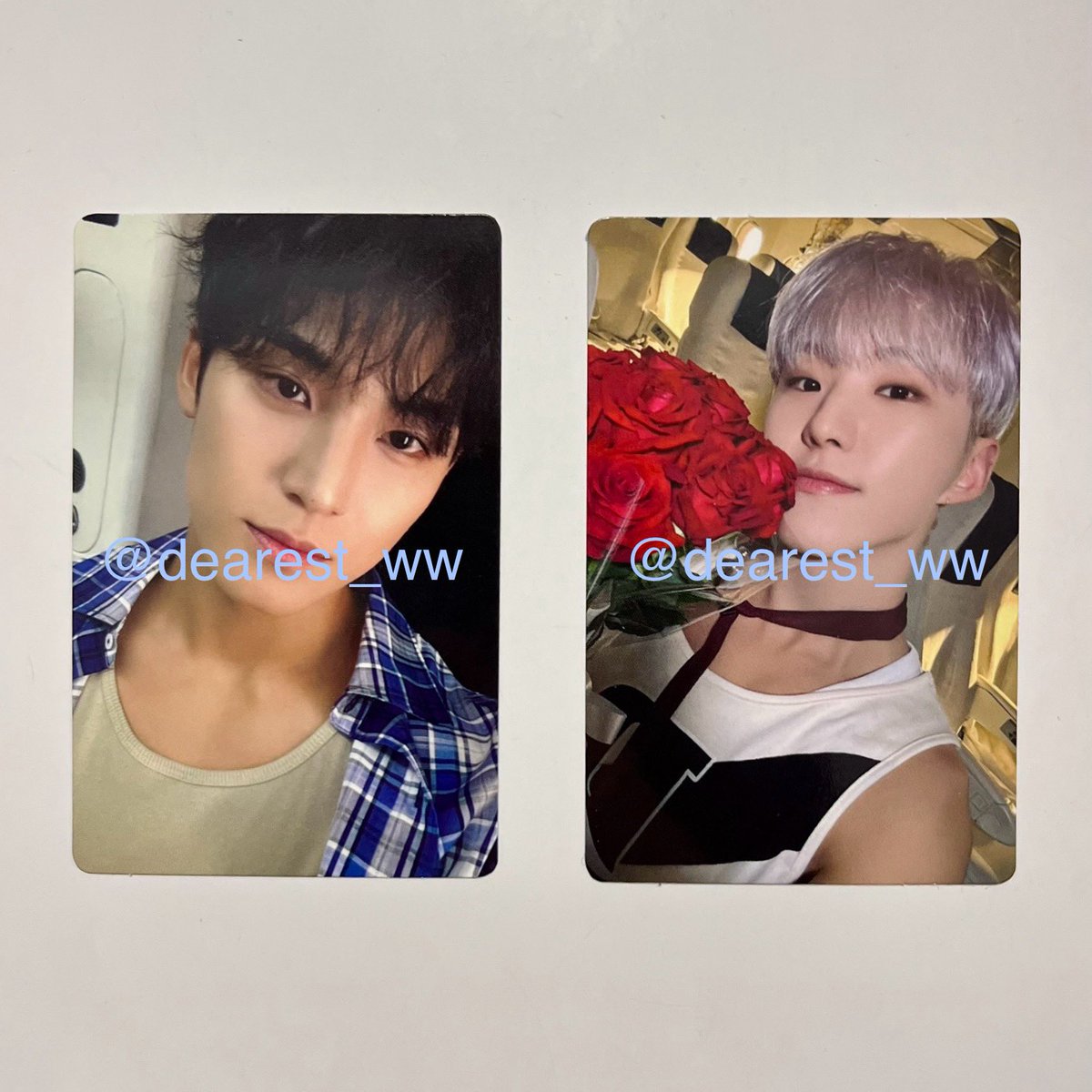 dearest_ww's tweet photo. [WTT] SEVENTEEN Spill The Feels KiT versions photocards 

HAVE: 
Mingyu (Feel New)/Hoshi (Feel You)

WANT: 
Wonwoo (Feel New)/Wonwoo (Feel You)

Kindly DM me! 🥹🙏🏻

#pasarsvt #pasarseventeen https://t.co/mlwD0g9zOD